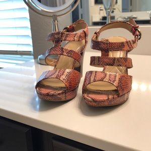 Naturalizer “Snakeskin” Sandals
